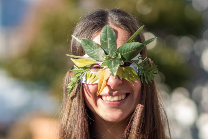 Maschera di carnevale green